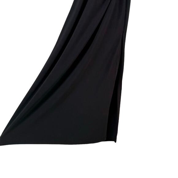 Lauren Ralph Lauren Sequin Bodice Cutout Back Formal Gown Black White, Size 0P - Picture 6 of 11